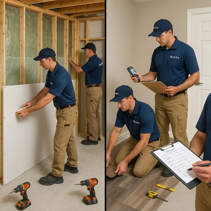 Repairs and Reconstruction process in Amherst, VA